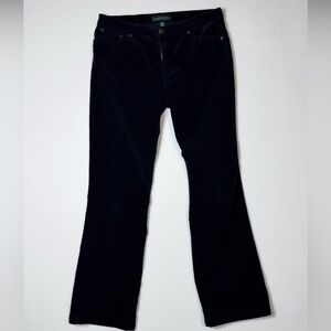 Lauren Ralph Lauren Black corduroy Women Jeans sz 12